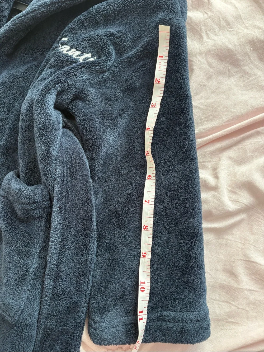 Kids’ Majestic International Fleece Bathrobe – Navy Blue